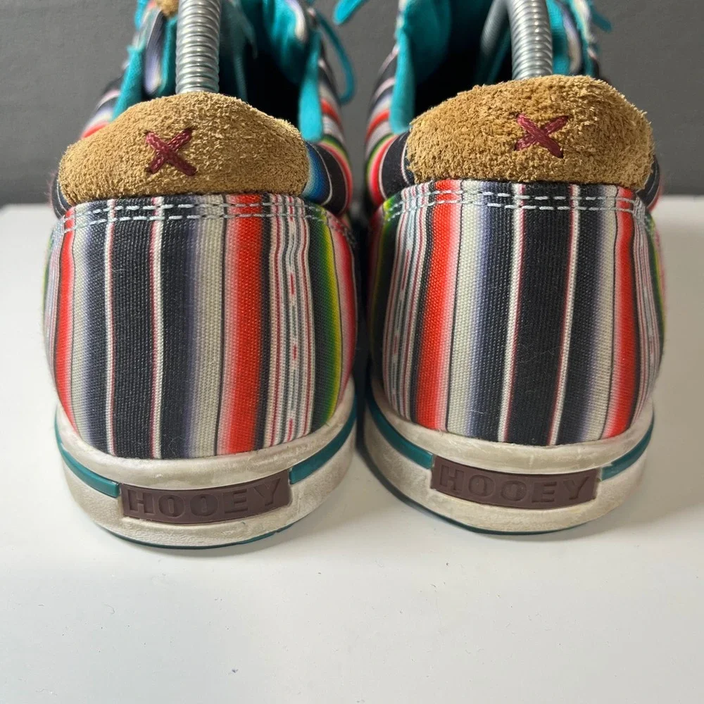 Twisted X Hooey Loper Mens 10M Multi Color Serape Stripe Sneakers WHYC008
